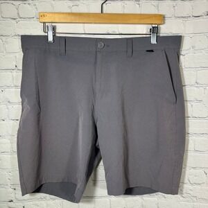 TravisMathew Beck Mens Grey Golf Performance Shorts Size 36 1MW200